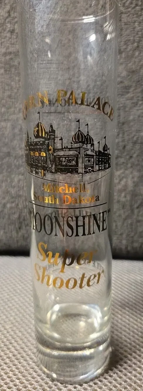 Corn Palace Mitchell SD Moonshine Super Shooter Shot Glass 7.5in Tall